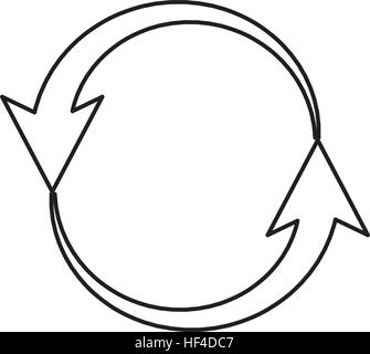 arrows around isolated icon vector illustration design Stock Vector