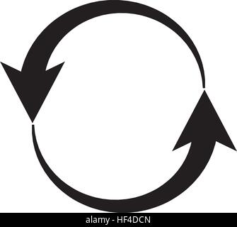 arrows around isolated icon vector illustration design Stock Vector