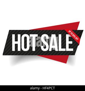 Hot Sale banner ribbon vector Stock Vector