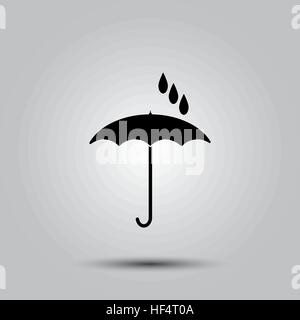 Umbrella icon vector. Flat icon isolated on the white background. Vector illustration. Stock Vector