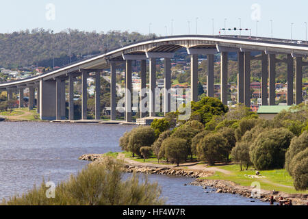 Tasman bridge, Hobart, Tasmania, Australia Stock Photo