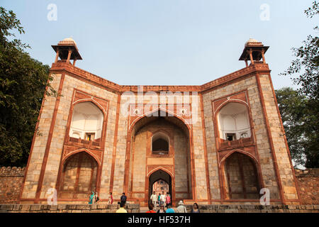 Gate, Humayun's Tomb Complex, New Delhi, India Stock Photo