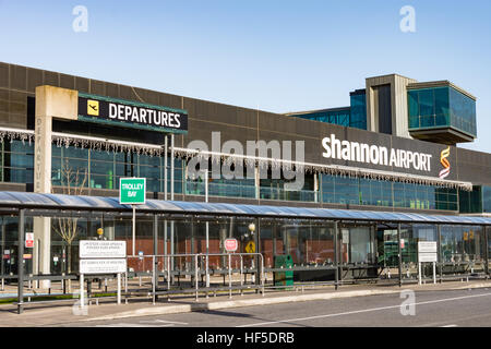 Shannon Airport, Ireland - December 27th 2016: Shannon Airport is Irelands 2nd largest airport in Ireland County Clare. A key airport into the West of Stock Photo