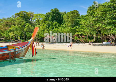 Beach at Bu Bu Island, Krabi Province, Thailand Stock Photo