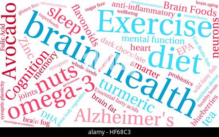 Health word cloud on a white background. Stock Vector