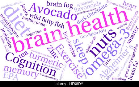 Health word cloud on a white background. Stock Vector