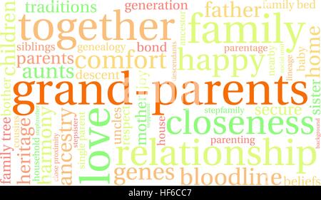 Parents word cloud on a white background. Stock Vector