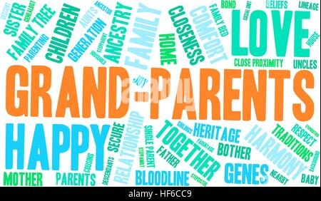 Parents word cloud on a white background. Stock Vector