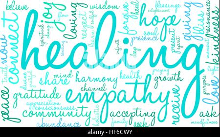 Healing Word Cloud Stock Vector