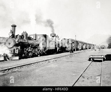 Narrow-Gauge-Railway Dalmatinerbahn Station-Hum 1916-02-12 Stock Photo