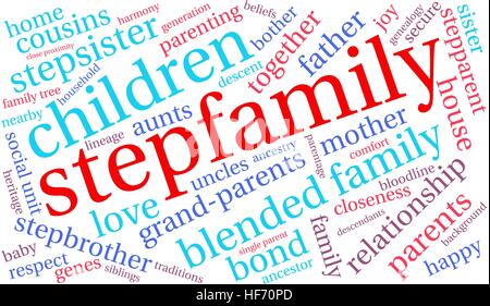 Stepfamily word coud on a white background Stock Vector Image & Art - Alamy