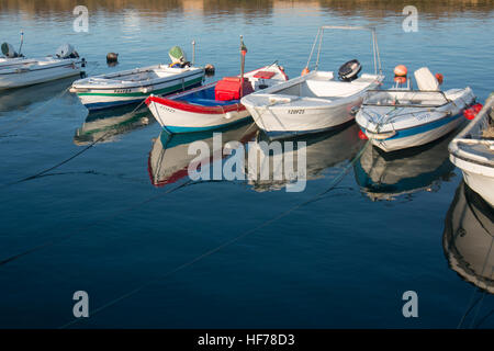 the landscape and coast at the town of Fuseta in the Algarve in the south of Portugal in Europe. Stock Photo