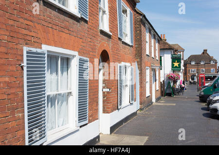 Period houses on High Street, West Malling, Kent, England, United Kingdom Stock Photo