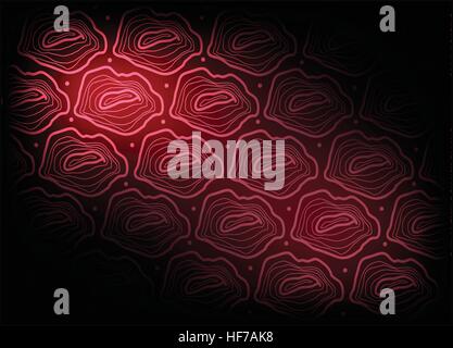 Illustration of Beautiful Red Vintage Texture Wallpaper Background with Tree Rings Pattern for Add Content or Picture. Stock Vector