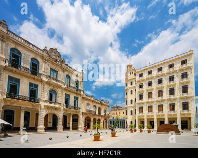 Havana, Cuba. Plaza Vieja, Habana Vieja, Havana, Cuba Stock Photo