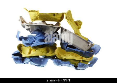 Stack of Egg Cartons Stock Photo