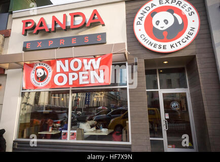 The newly opened Panda Express in New York near Penn Station on Friday,  December 23, 2016. Panda Express, ubiquitous in malls and airports and  known for its signature 