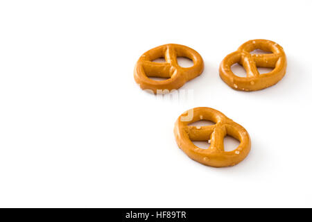 Pretzels isolated on white background Stock Photo