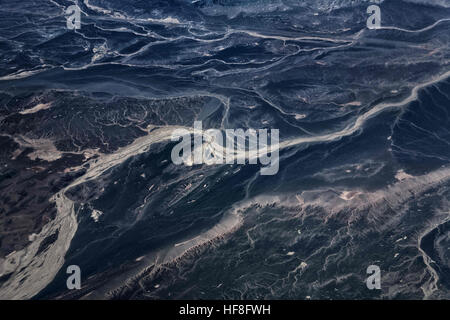China. 28th Dec, 2016. Aerial shot of mountains in northwest China's Gansu Province. © SIPA Asia/ZUMA Wire/Alamy Live News Stock Photo