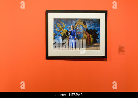 Madrid, Spain. 30 th December, 2016.  A picture view according forms of devotion in Indian art. Conde Duque cultural center, Madrid, Spain. Enrique Davó/Alamy Live News. Stock Photo