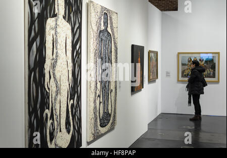 Madrid, Spain. 30 th December, 2016.  A pictures view according forms of devotion in Indian art. Conde Duque cultural center, Madrid, Spain. Enrique Davó/Alamy Live News. Stock Photo