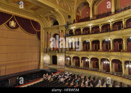 Innenraum, Staatsoper, Andrassy ut, Budapest, Ungarn, Interior, state opera, Hungary Stock Photo