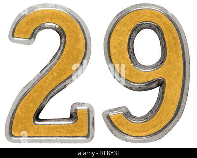 ◆◆ CD 29～Twenty-nine ◆◆ Numeral 29, twenty nine, isolated on white background, 3d
