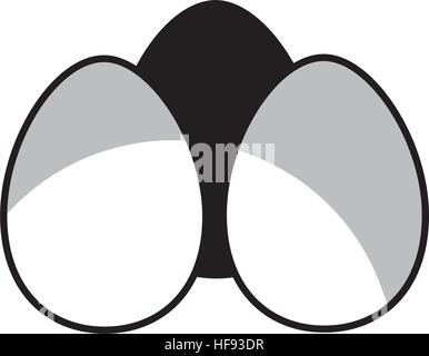 eggs ingredient isolated icon vector illustration design Stock Vector