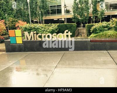 Microsoft campus, Redmond, Seattle - Washington, Usa Stock Photo