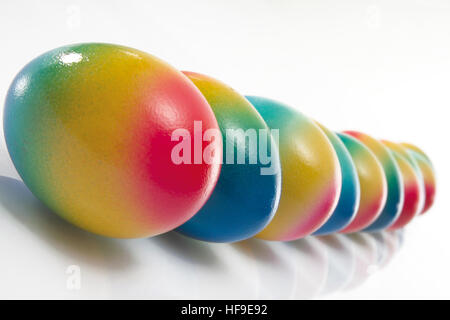 Painted Easter eggs Stock Photo