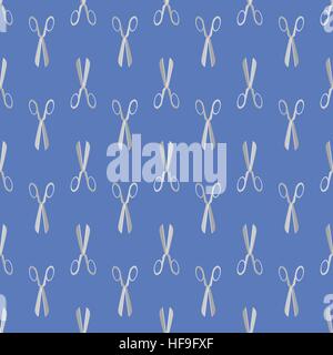 Scissors Seamless Pattern Stock Vector