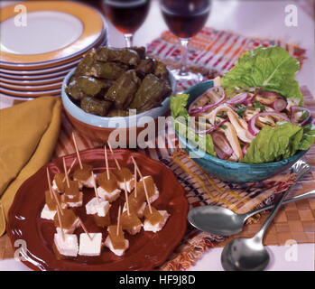 Spanish tapa dishes for entertaining Stock Photo