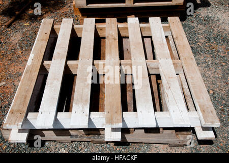 Industrial Wood Pallet Stock Photo
