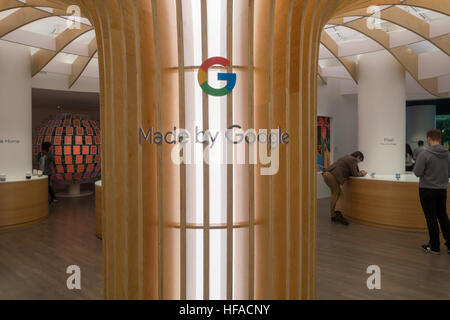 Google product store Soho New York City Stock Photo