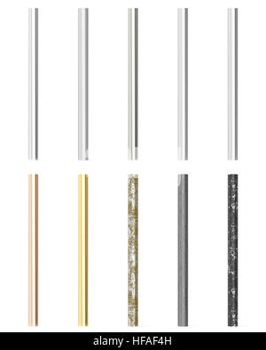 3d rendering of metal profile isolated on white background Stock Photo ...