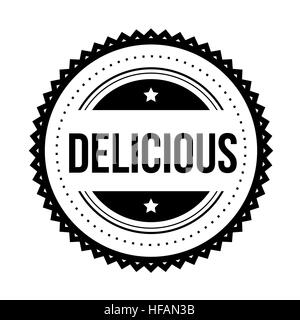 Delicious vintage stamp vector Stock Vector