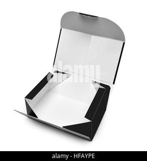 Empty box packaging isolated on white with clipping path Stock Photo