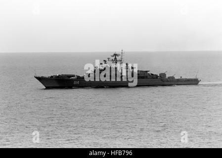 The Soviet Krivak I class guided missile frigate BEZZAVETNY (FFG 811 ...