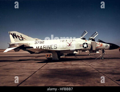 F-4J Phantom of VMFA-334 in December 1967 Stock Photo