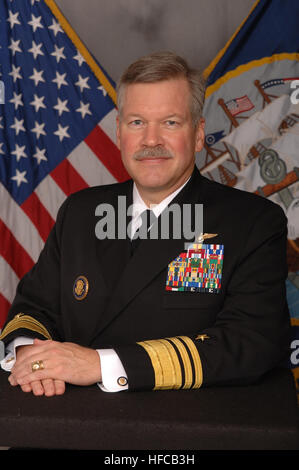 Mark I. Fox, United States Navy Vice Admiral, official photo Stock Photo