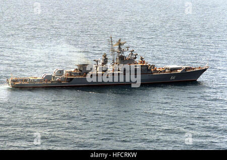 The Soviet Krivak I class guided missile frigate BEZZAVETNY (FFG 811 ...