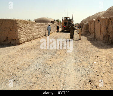 Soldiers patrol and talk with villagers during a mock SWEAT MSO Stock ...