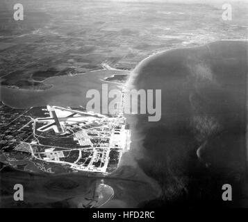 Aerial view of NAS Corpus Christi c1941 Stock Photo