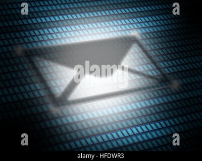 Send email icon digital image Stock Photo