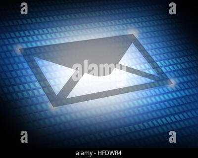 Send email icon digital image Stock Photo