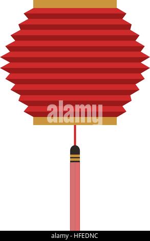 traditional japanese lamp icon vector illustration design Stock Vector