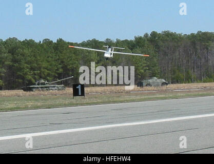 US Navy The Aerolight Unmanned Aerial Vehicle (UAV) returns from a ...