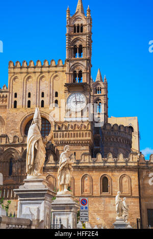 Palermo Cathedral, Palermo, Sicily, Italy, Europe, Stock Photo