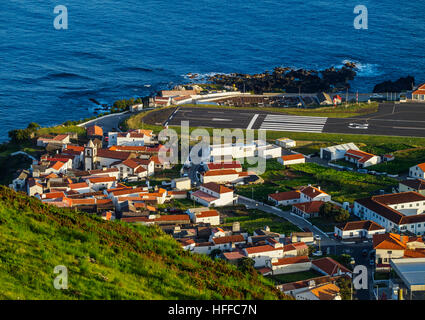 View of the Vila do Corvo, Corvo, Azores, Portugal, Atlantic Stock ...