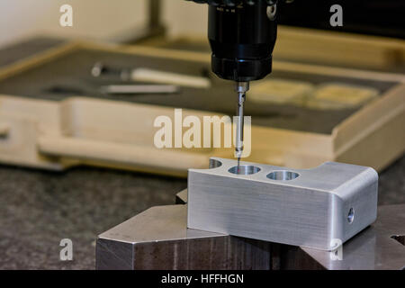 CMM measuring machine for component inspection Stock Photo